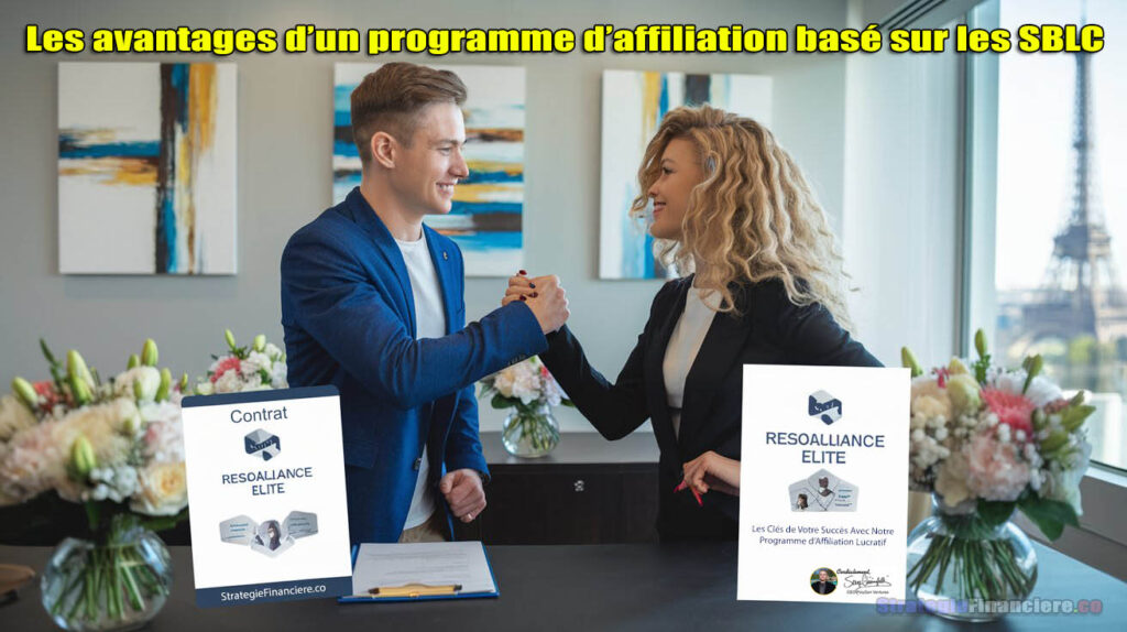 Les avantages d'un programme d'affiliation basé sur les SBLC Affiliation pour gains rapides